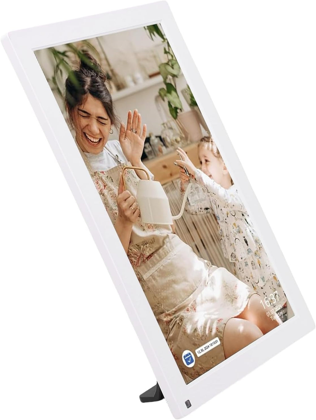 SUNGOOYUE 15.6 Inch Digital Calendar, Smart Touchscreen Wall Planner Electronic Calendar Chore Chart, with Full HD Interactive Display for Family Schedules, Wall or Desktop Mount (US Plug)
