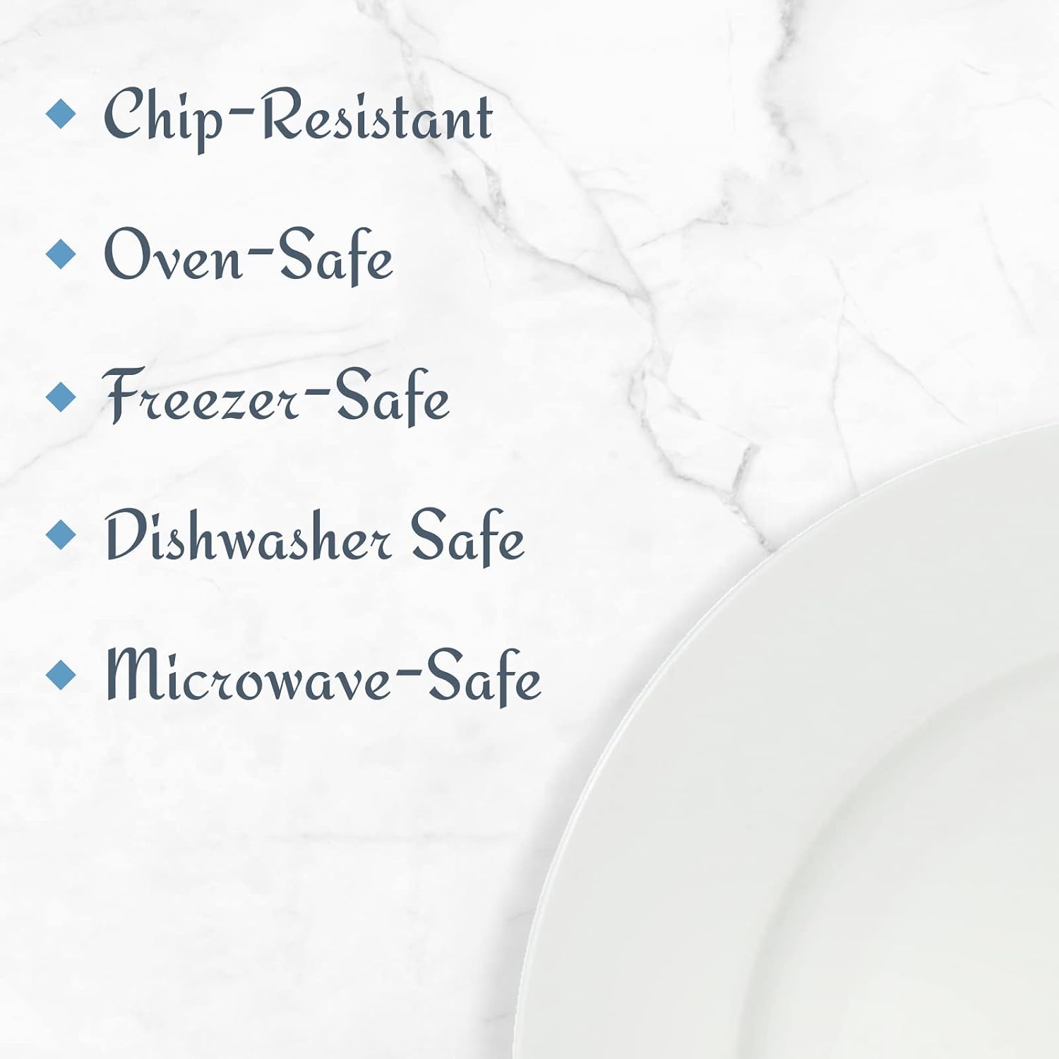 Mikasa Delray 40-Piece Bone China Dinnerware Set, White Round Dishes for 8 - Dinner Plates, Salad Plates, Cereal Bowls, Fruit Bowls and Mugs