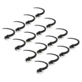 9' Hay Accumulator Grapple Hook Kit with U-Bolts and Hardware, 16 Pack, Black, Fits 1 1/4' Square Bars