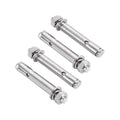 Anchor Bolts,Expansion Bolt, 2-10PCS Stainless Steel Expansion Screws Hex Head Sleeve Anchor M6 M8 M10 Half-Tooth Concrete Anchors Bolts Hook Bolt(90mm,M10 5PCS)