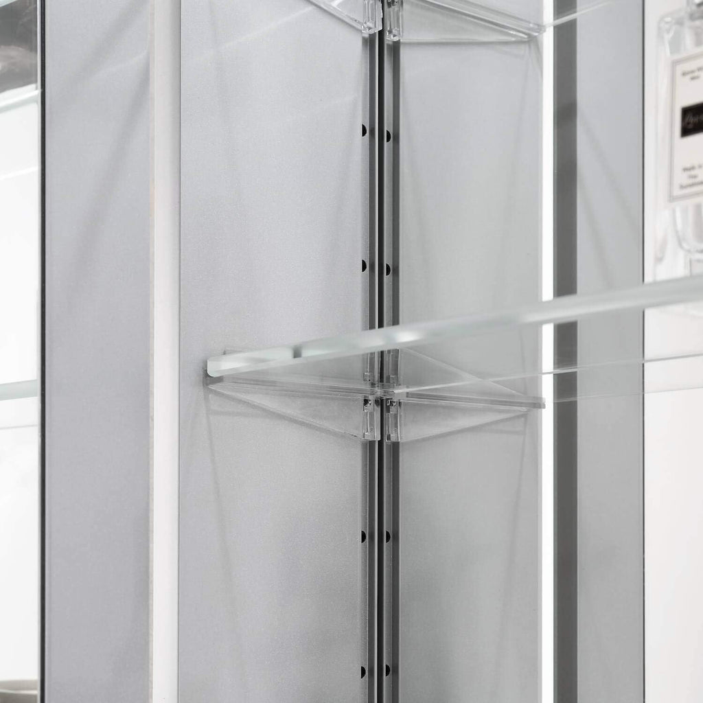 Blossom LED Medicine Cabinet Mirror for Bathroom, 24x32 Inch | Lighted Medicine Cabinet with Mirror | Recessed or Surface Makeup Mirror, Anti-Fog, Adjustable Brightness | P1(M)-24-Left Hinge