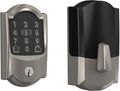 Schlage Encode Plus Smart WiFi Deadbolt Lock, Tap to Unlock, Satin Nickel | Keyless entry door lock with touchscreen, Apple watch unlock, Apple Home, Alexa & Airbnb compatible, Certified security