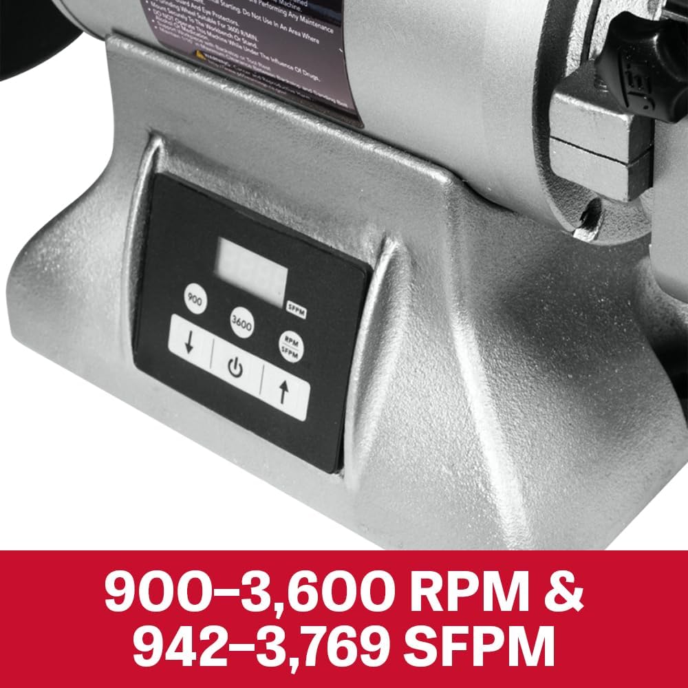 JET Variable Speed 8' Grinder and 4' x 36' Belt Sander, 1 HP, 115/230V 1Ph (Model IBGB-436VS)