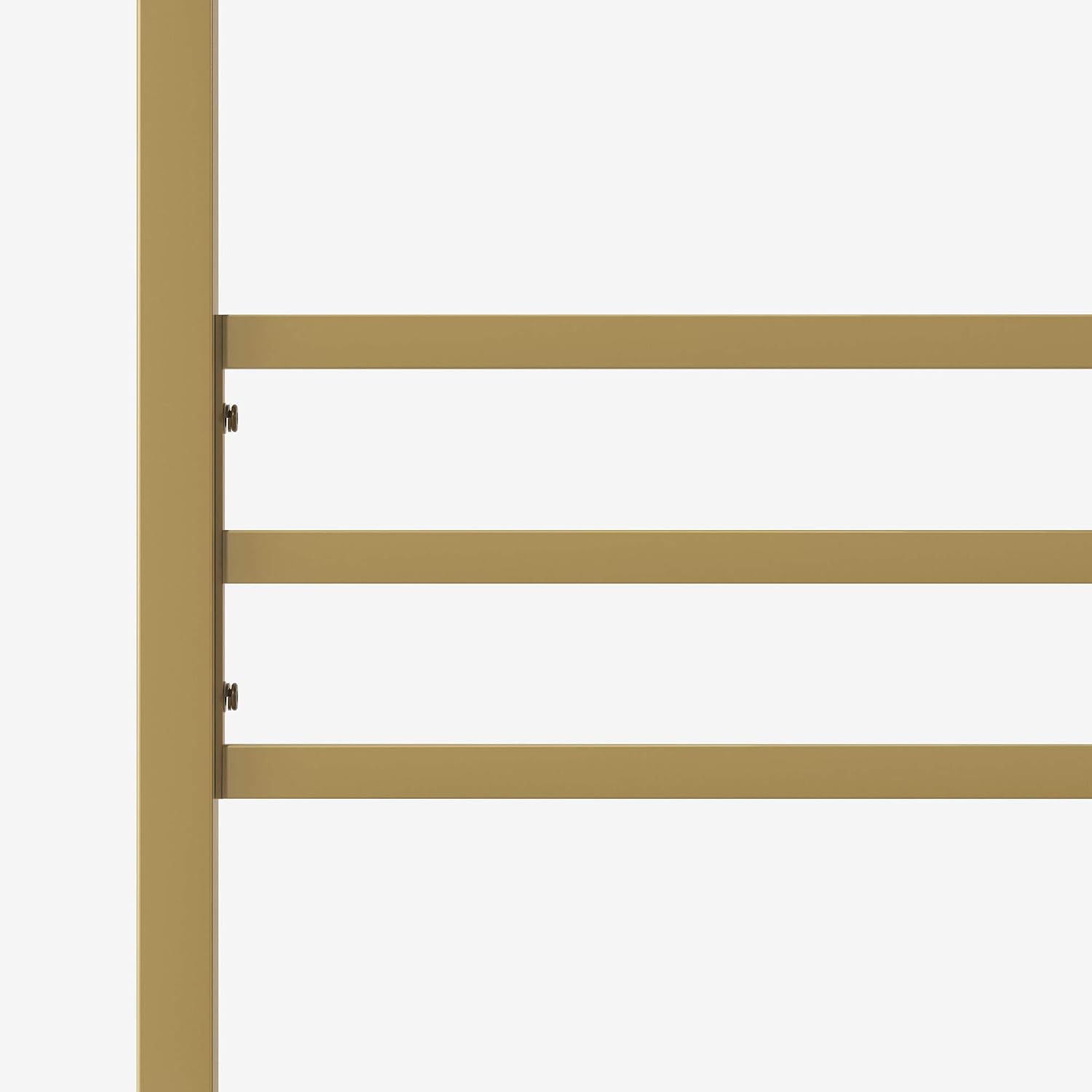 Zinus Patricia Gold Metal Canopy Platform Bed Frame, Mattress Foundation with Steel Slat Support, No Box Spring Needed, Easy Assembly, Queen