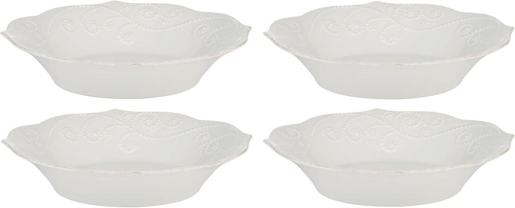 Lenox 890951 French Perle 12-Piece Plate & Bowl Dinnerware Set White
