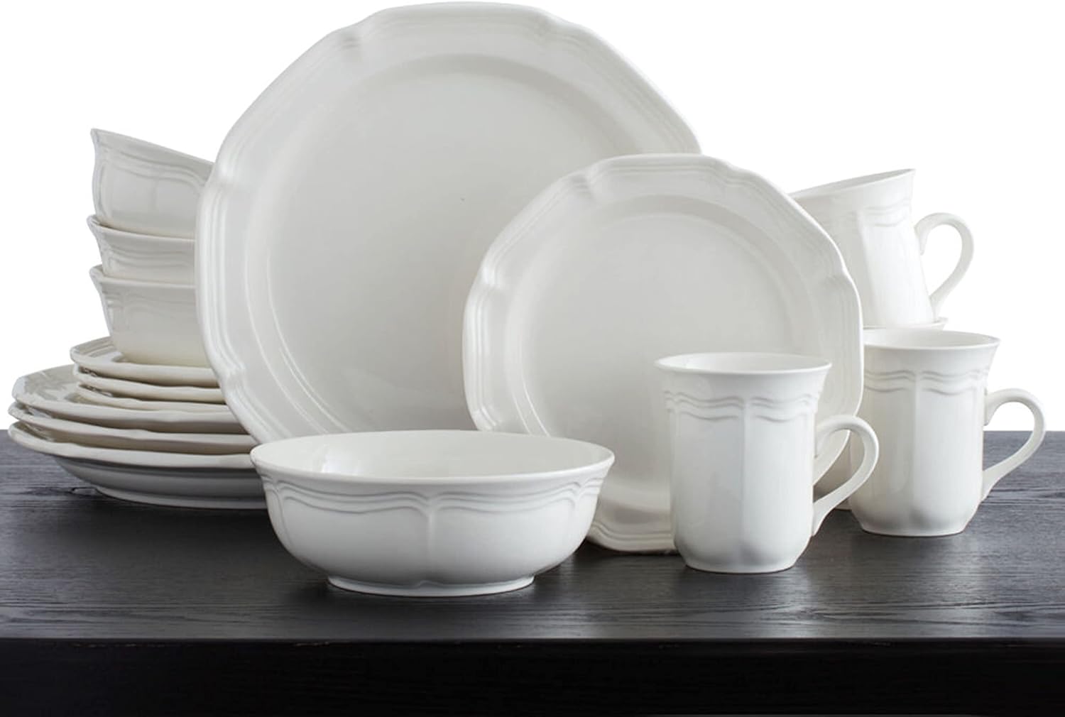 Mikasa French Countryside 16-Piece Dinnerware Set, Service for 4