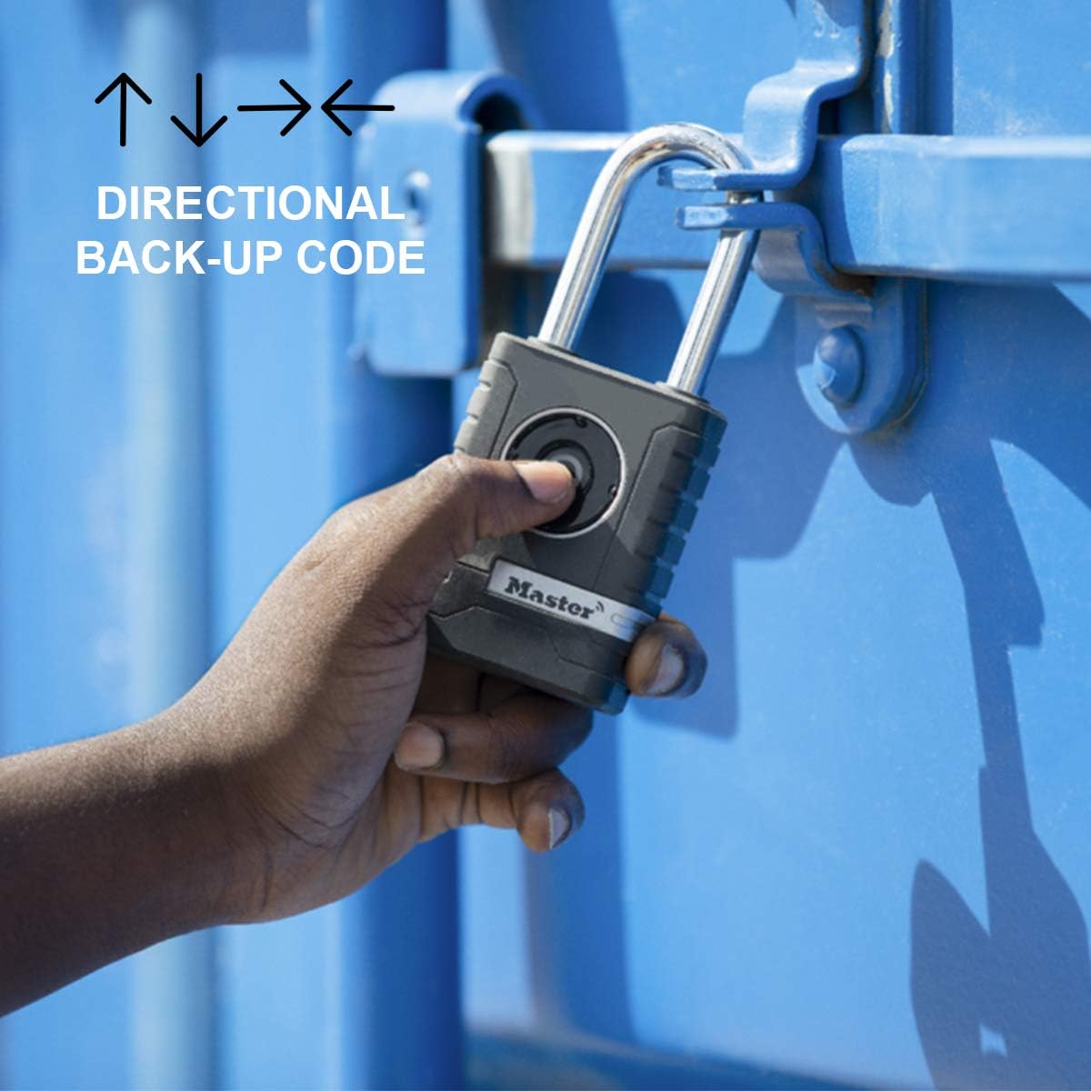 Master Lock 4401EURLHENT Professional Bluetooth Smart Padlock [Bluetooth Compatible with Smartphones] [Long Shackle] [Weatherproof]