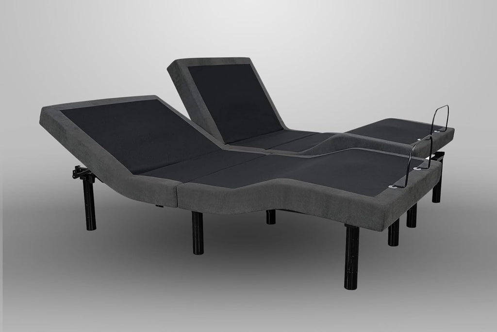 iDealBed 5i Custom Adjustable Bed Base, Wall Hugger, Massage, Zero-Gravity, Dual USB Charger, One Touch Comfort, Programmable Memory, Night Light, Advanced Smooth Silent Motion (Split King)
