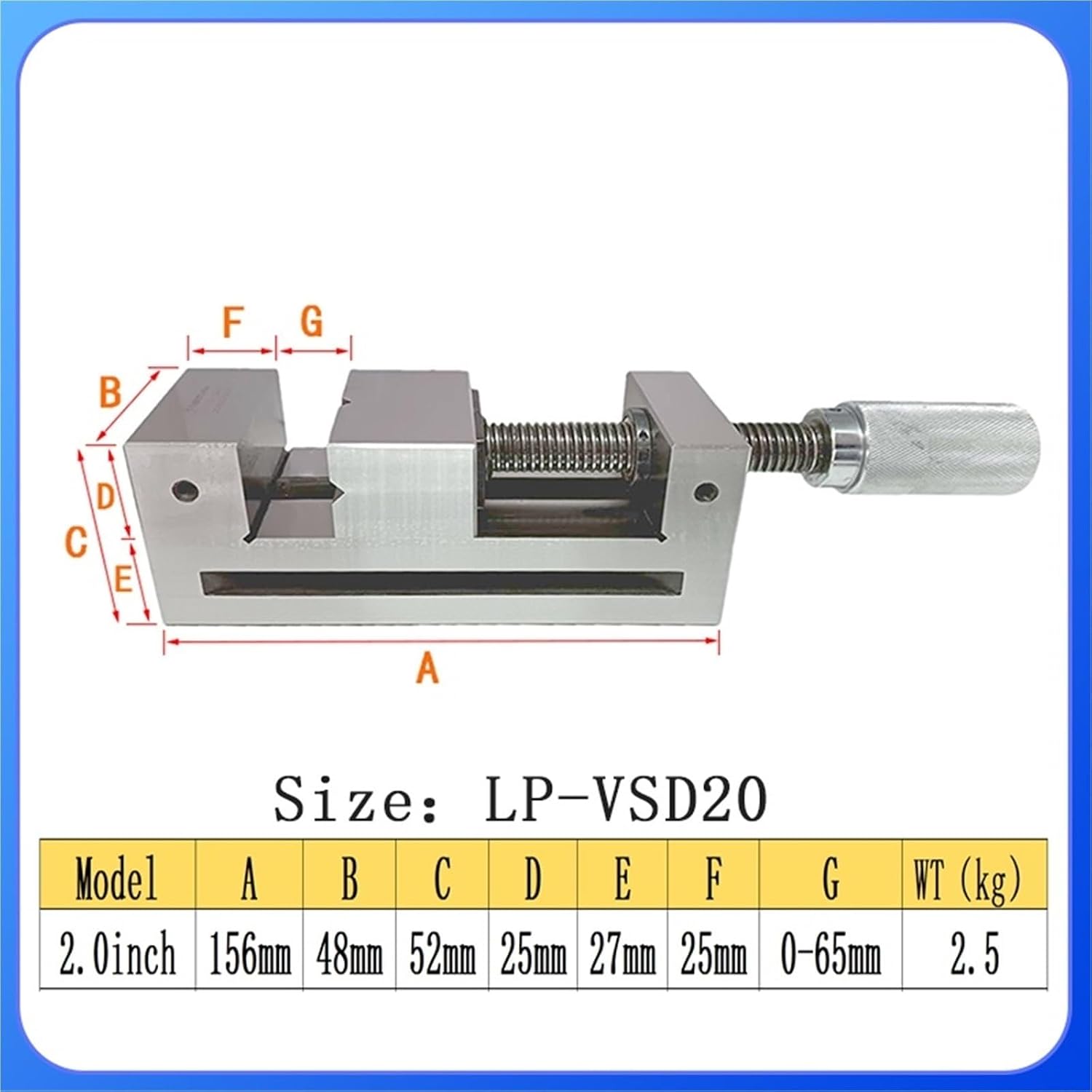 2.0 Inch Premium Precision Grinding Toolmaker Vise Hardened Surfaces, Accurate And Versatile
