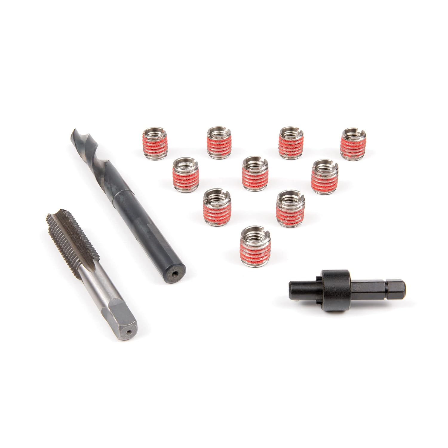 E-Z LOK Metal Thread Repair Kit Tool and Stainless Steel Threaded Inserts Thin Wall 1/2-13 x 5/8-18
