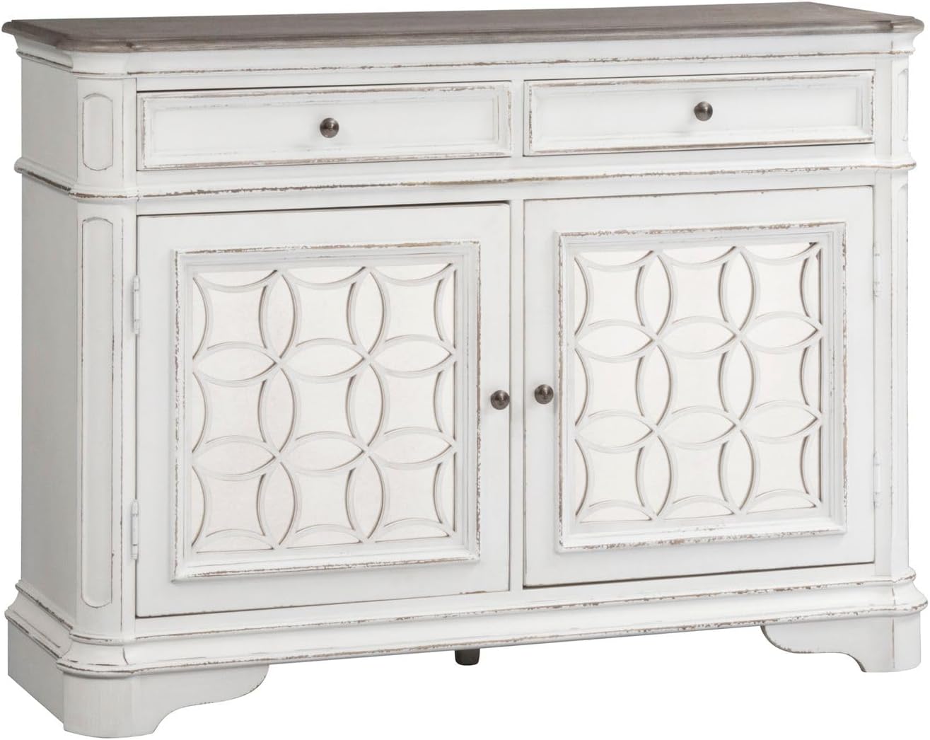 Liberty Furniture Industries Magnolia Manor Buffet, W56 x D18 x H40, White