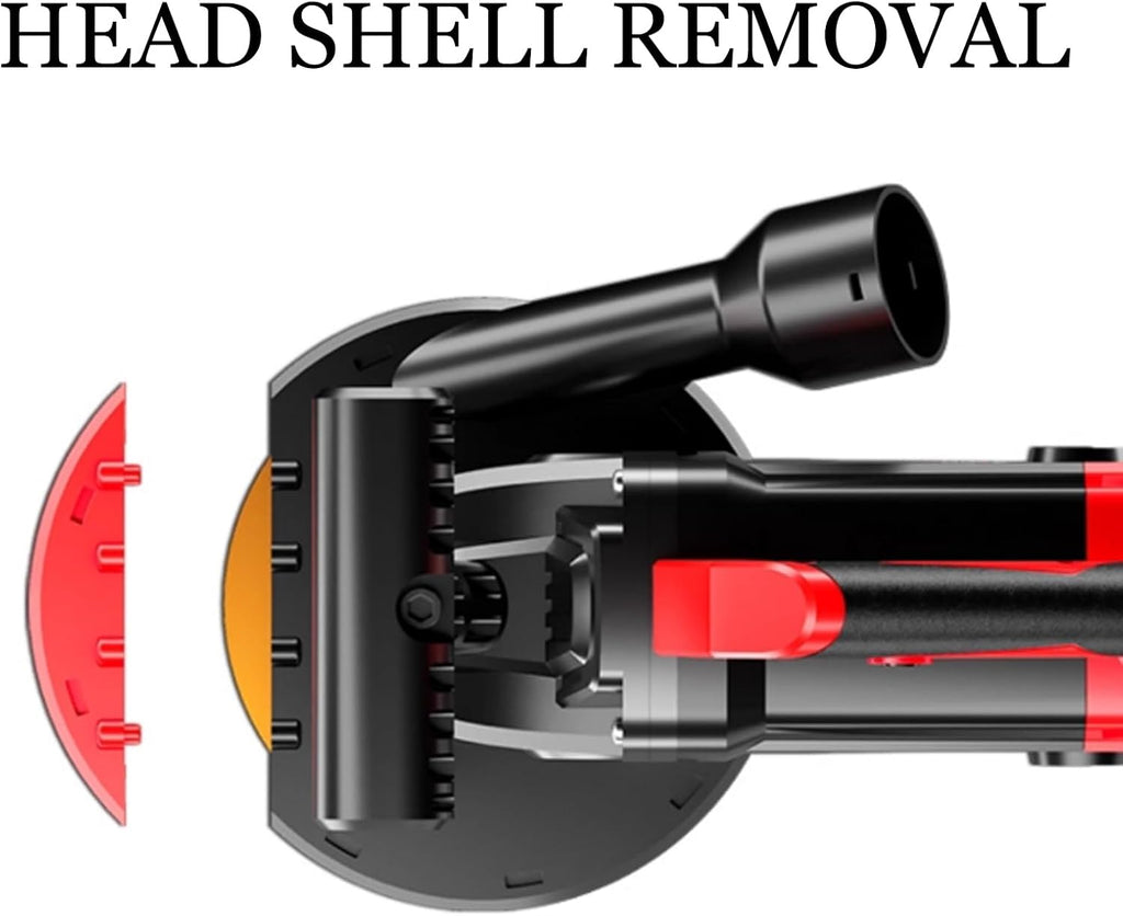 Concrete Grinder Set, Handheld Floor Polisher, 115mm Concrete Surface Planer with Dust Extraction Shroud, 1200W 9000RPM Angle Grinder Kit with Dust Shroud, Diamond Grinding Wheel