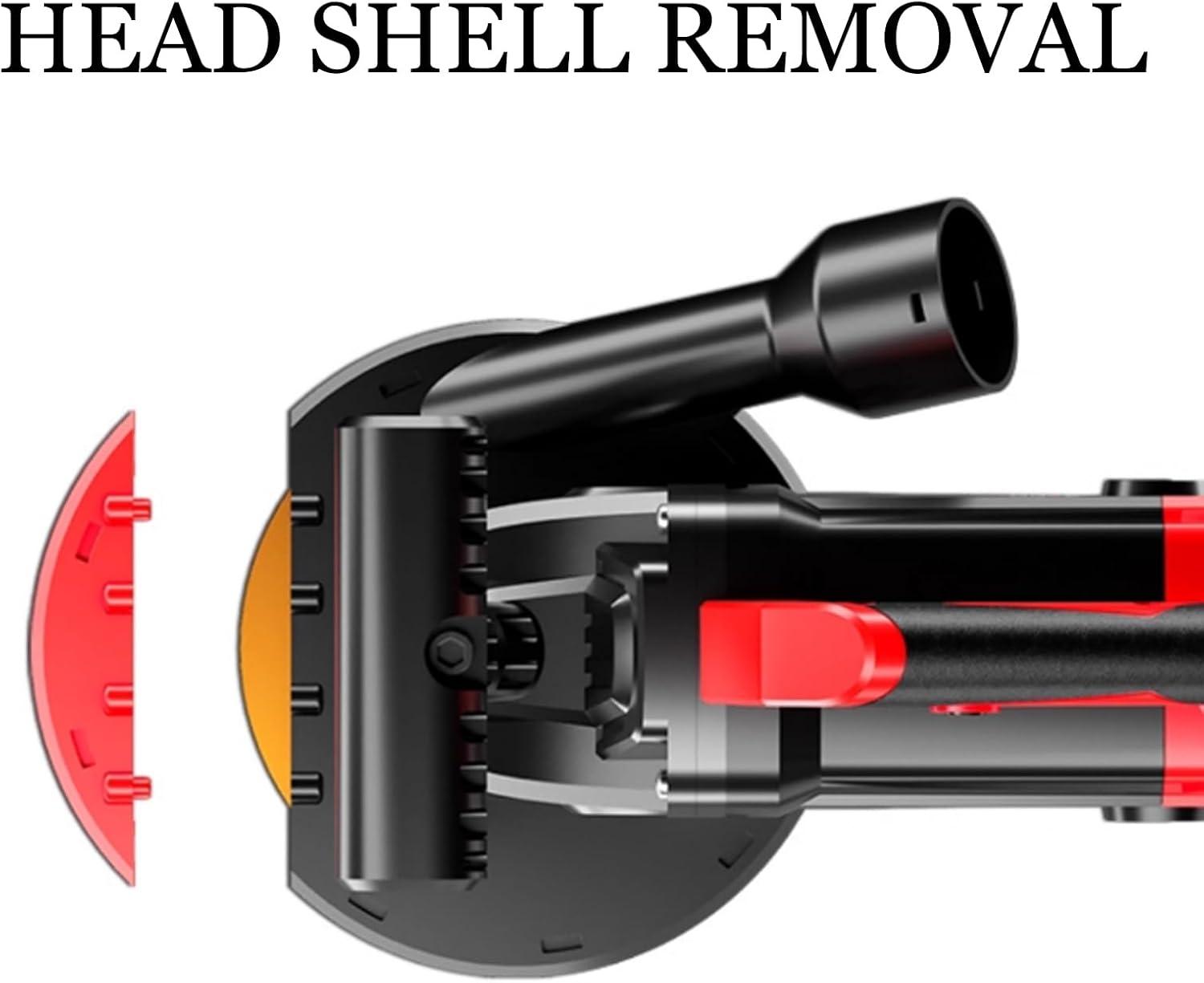 Concrete Grinder, 115mm Concrete Surface Planer, Handheld Floor Polisher, with Dust Extraction Shroud, 1200W 9000RPM Angle Grinder Kit with Dust Shroud, Auxiliary Handle, Carrying Box