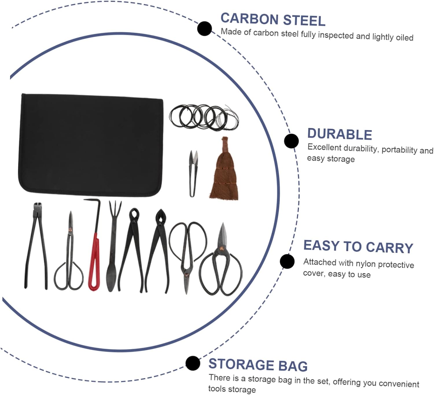 Totority 1set Gardening Pruning Shears Tool Kit Storage Bag Efficient Trimming Scissors for Fruit Trees and Flowers and Gardening Trimming Tools