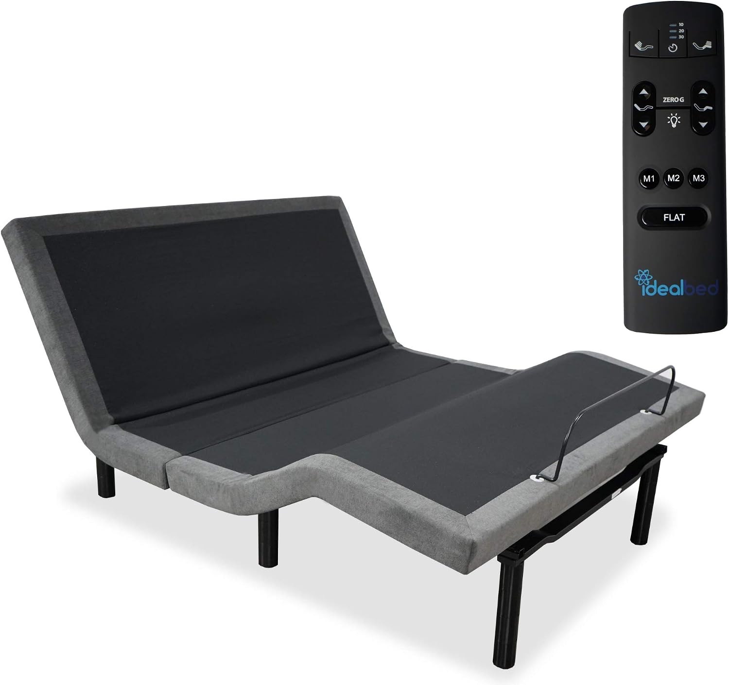 iDealBed 5i Custom Adjustable Bed Base, Wall Hugger, Massage, Zero-Gravity, Dual USB Charger, One Touch Comfort, Programmable Memory, Night Light, Advanced Smooth Silent Motion (Queen)