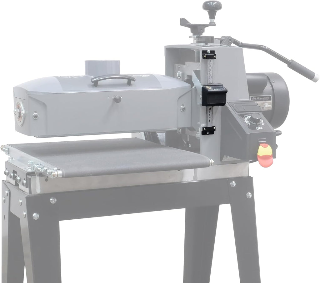 SuperMax 16-32 Drum Sander Open Stand INTELLISAND Technology Built-in DRO Quick Adjustment Lever