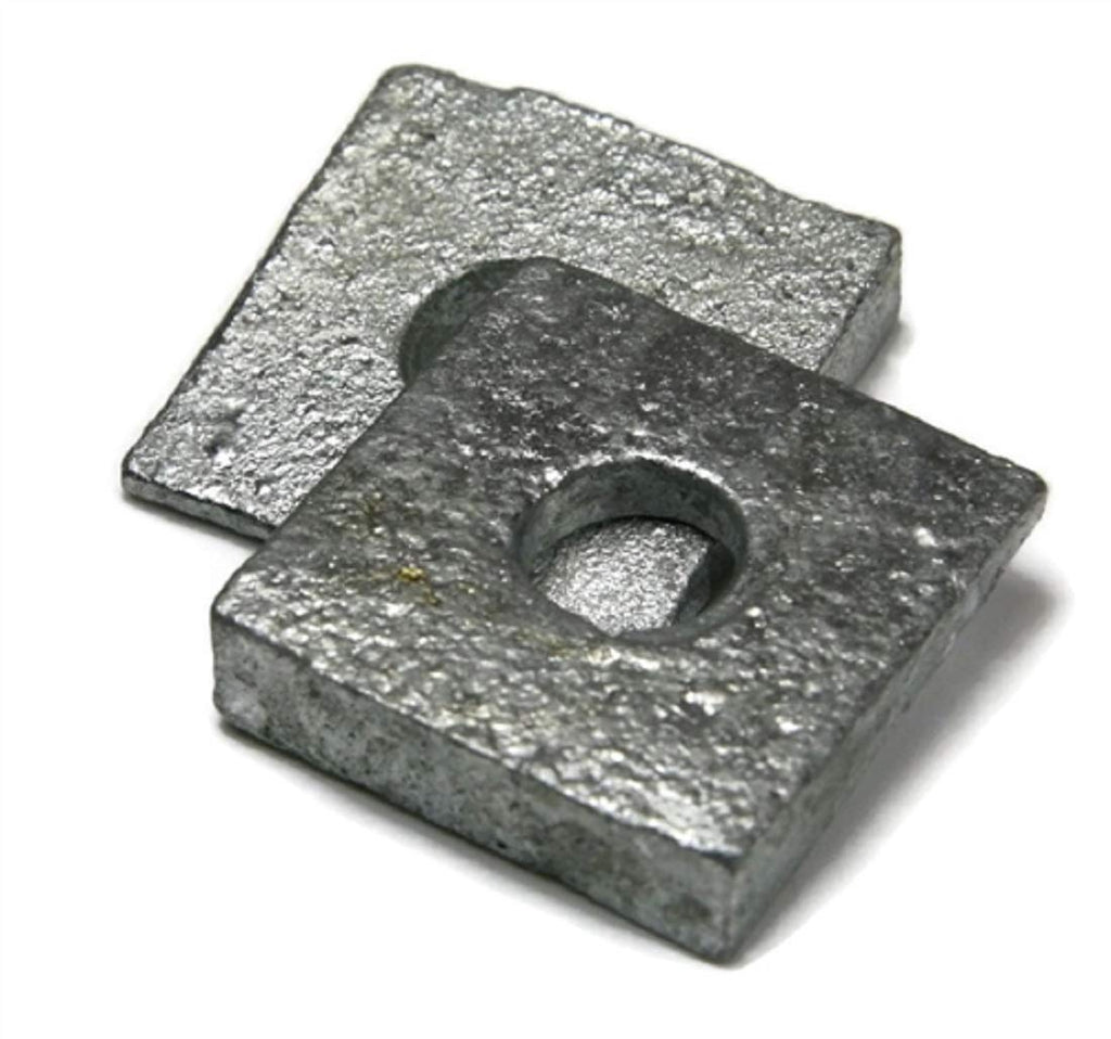 Beveled Square Washers Hot Dipped Galvanized 3/8' - Qty-250