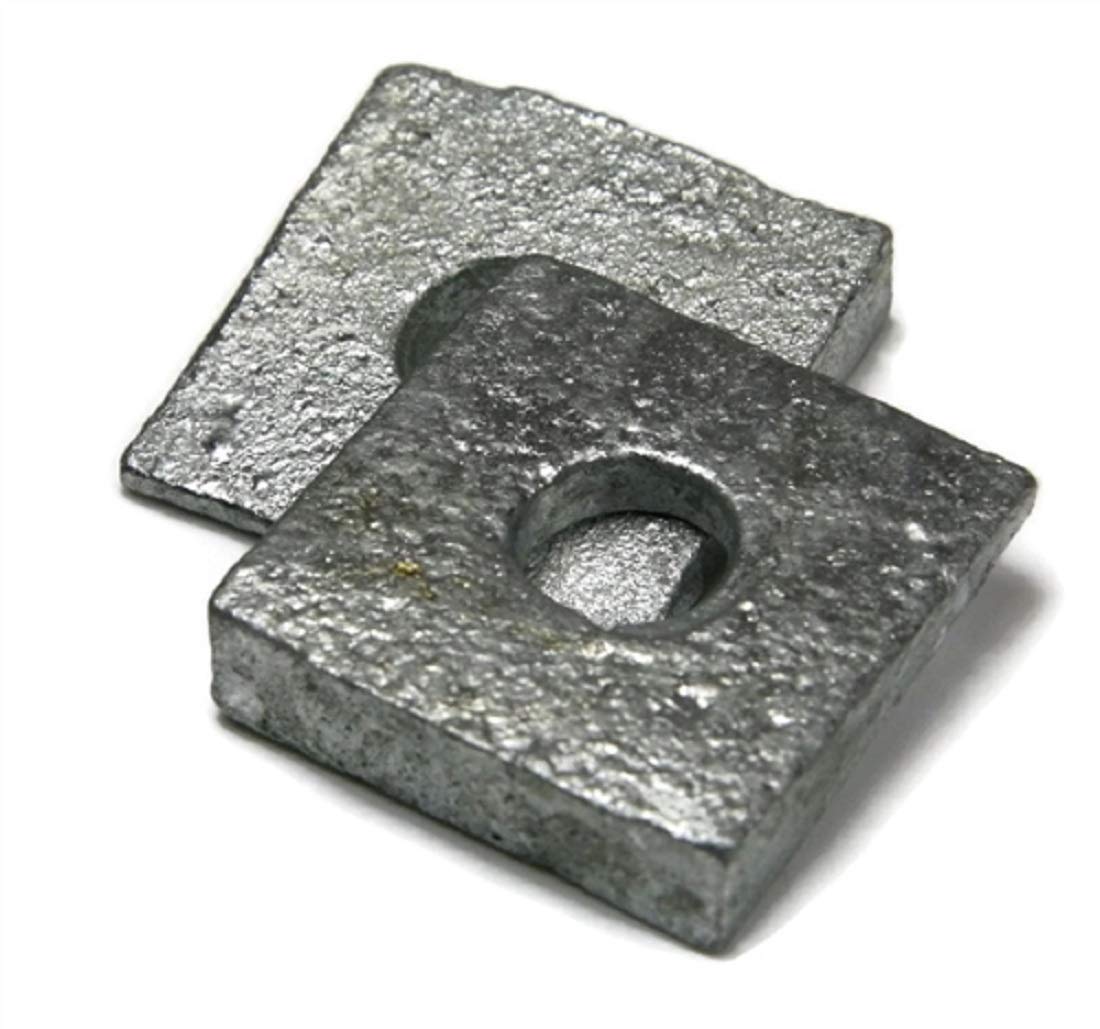 Beveled Square Washers Hot Dipped Galvanized 3/8' - Qty-250