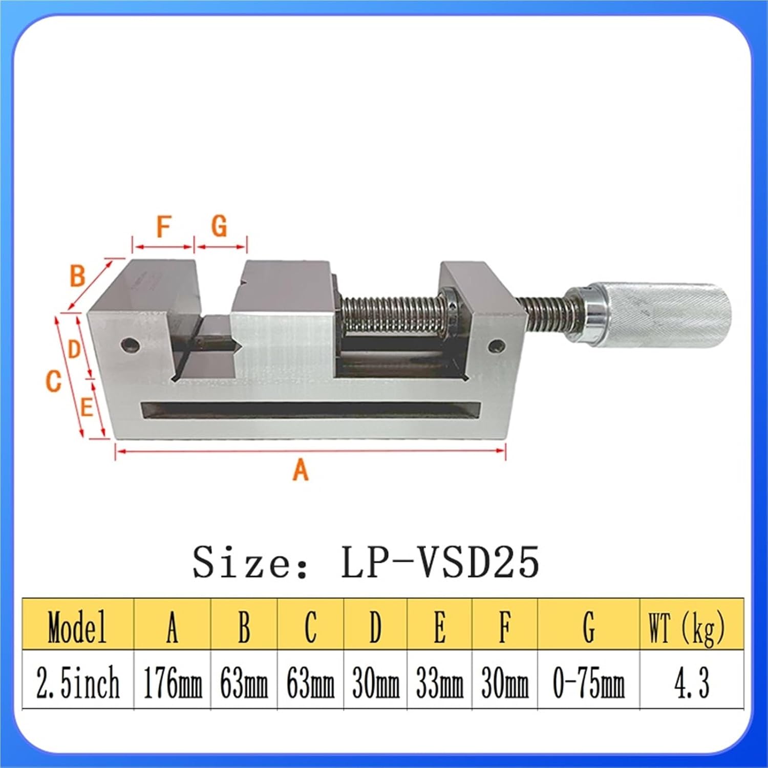 2.5 Inch Premium Precision Grinding Toolmaker Vise, Hardened Surfaces, Accurate And Versatile