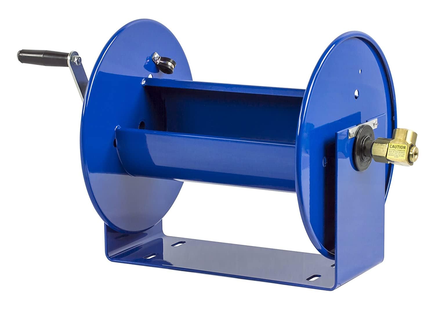 Coxreels 112-3-50 Compact Hand Crank Steel Hose Reel - 4,000 PSI - Holds 3/8' x 50' Length Hose - Perfect for Air Compressor, Garden, Pressure Washer, Electric Hoses (Hose Not Included) Made in USA