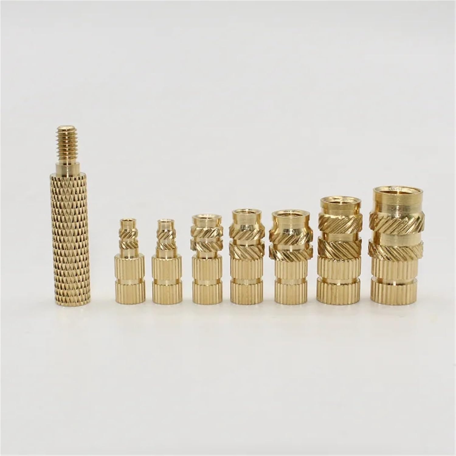 Knurled Nut Hot Melt Brass Heat Insert Nut Iron Tip Embedded Heating Knurled Inserts Nuts 3D Printer Notebook for Plastic Parts 3D Printing Components(1400pcs M2-M4)