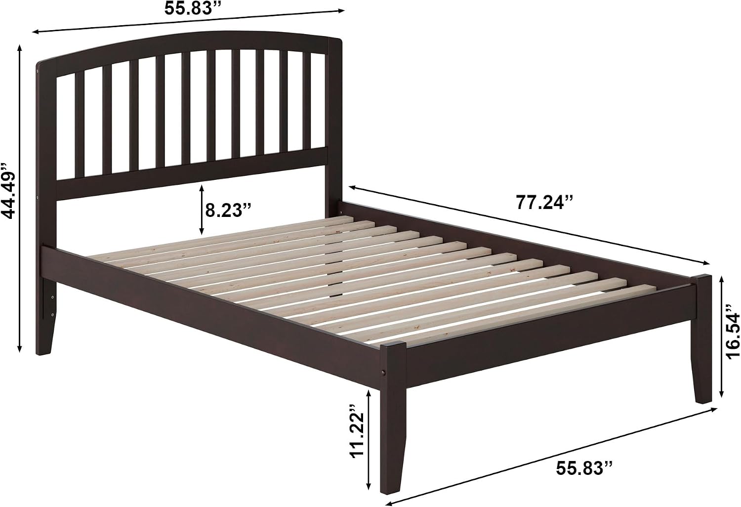 AFI, Richmond Full Platform Bed, Espresso