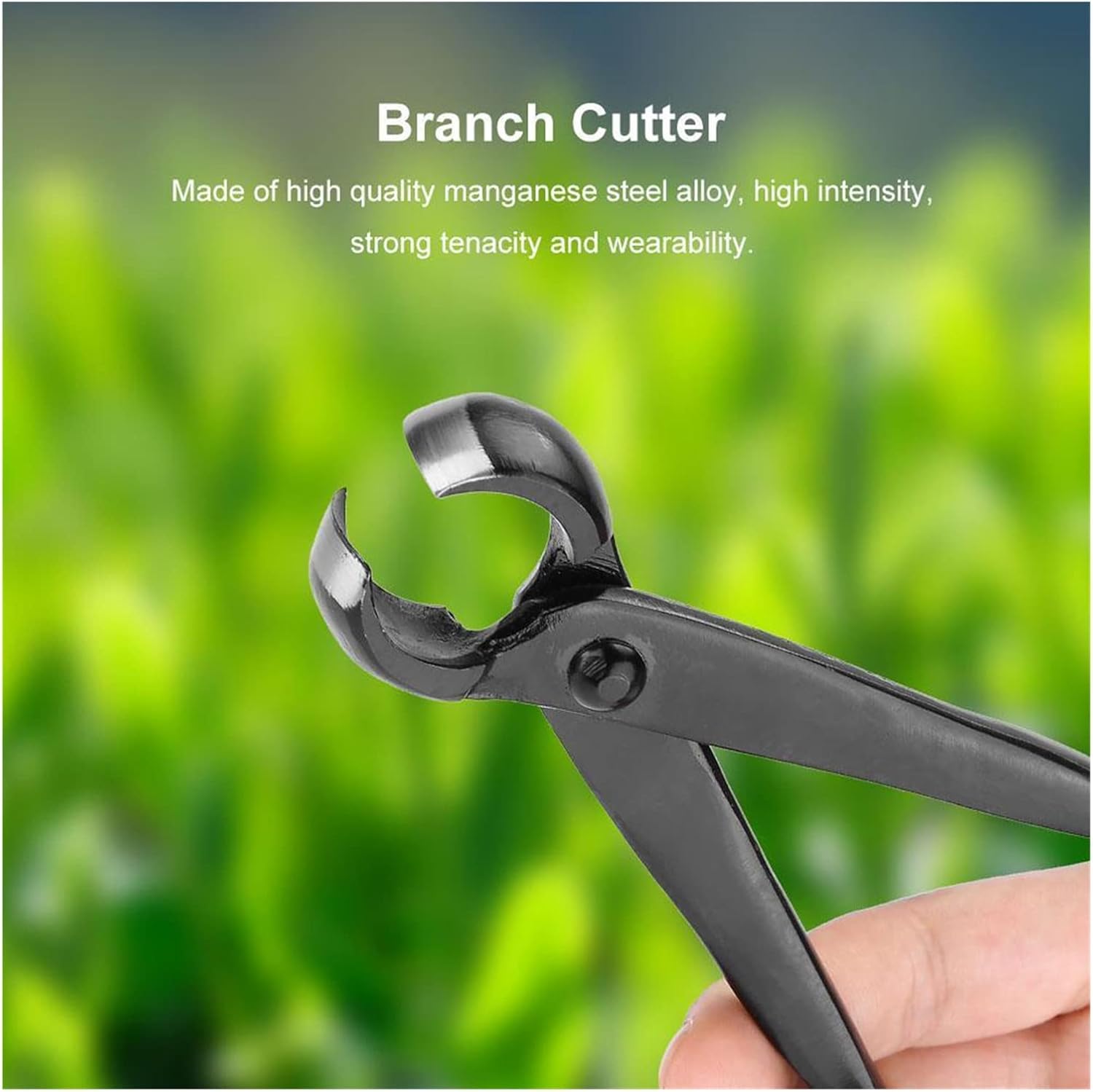 Trimming Tool Round Edge Cutter Beginner Bonsai Tools Multi - Function As Branch Cutter and Knob Cutter 210 mm Carbon Steel and Versatile. (Black)