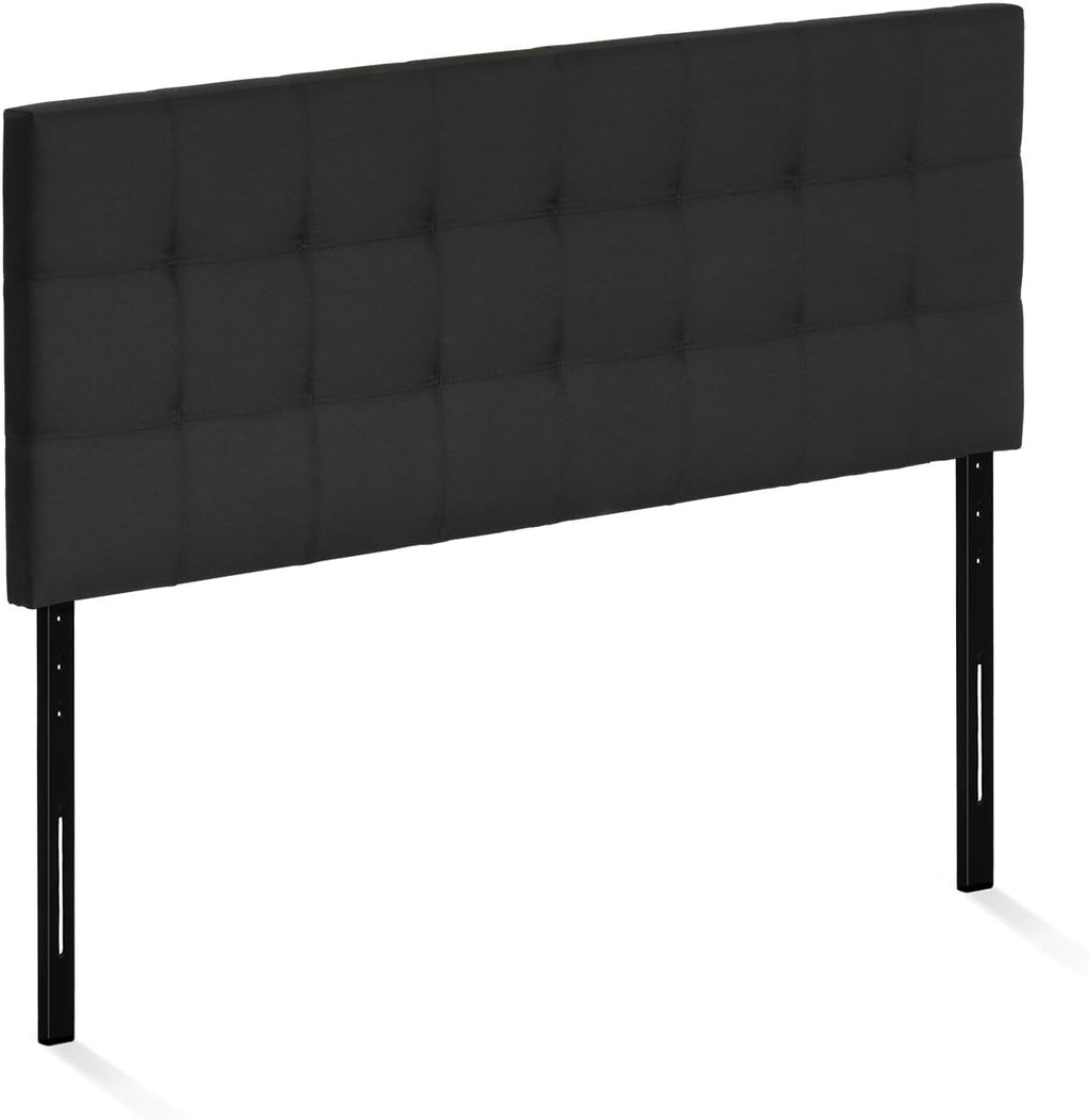 Furinno Roanne Tufted Headboard, Full, Black