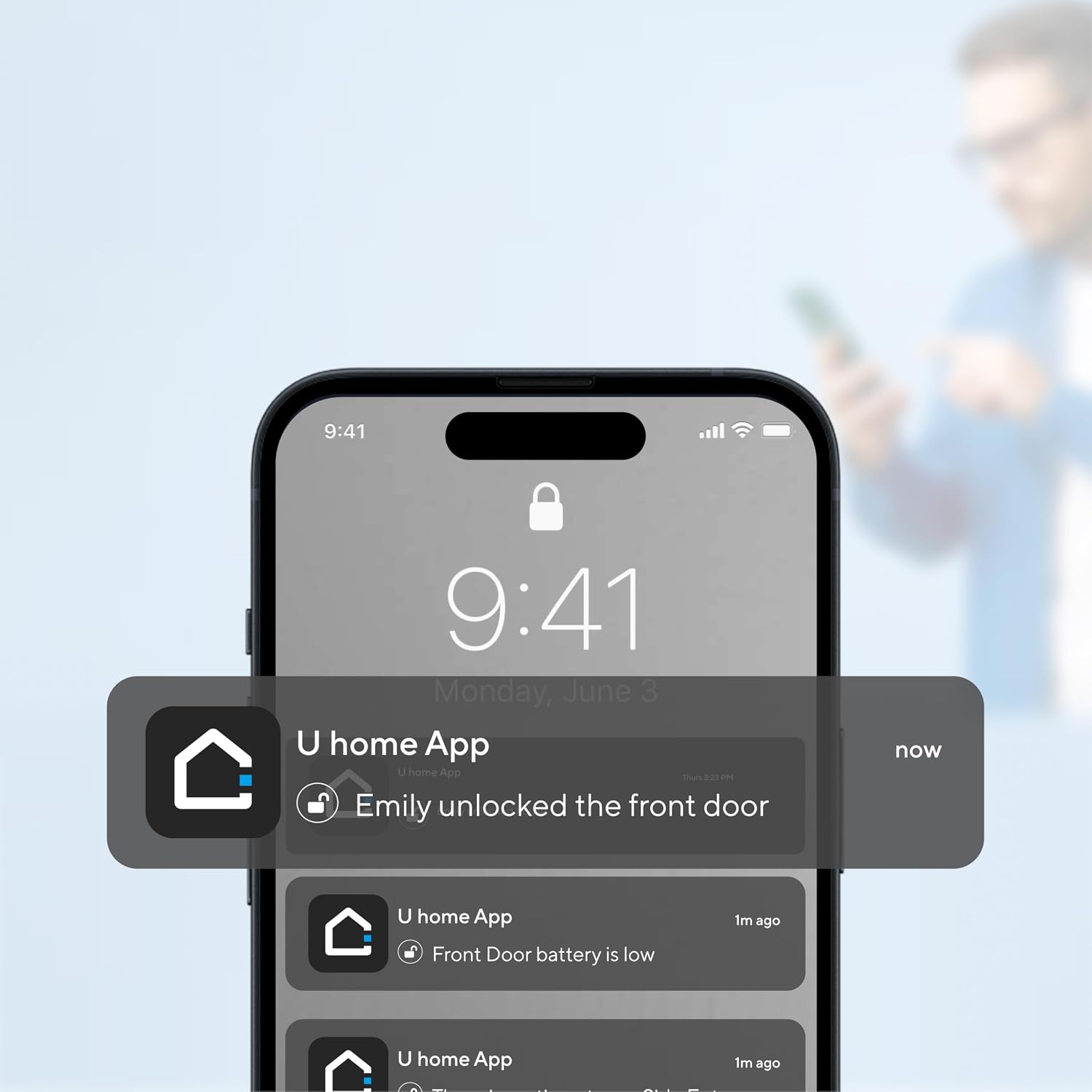 ULTRALOQ 2026 Upgrade Bolt Fingerprint Smart Lock in Black, Biometric Deadbolt with Built-in WiFi, Keyless Entry Door Lock, App Remote Control, 10 Months Battery, IP65 Waterproof, BHMA Grade AAA