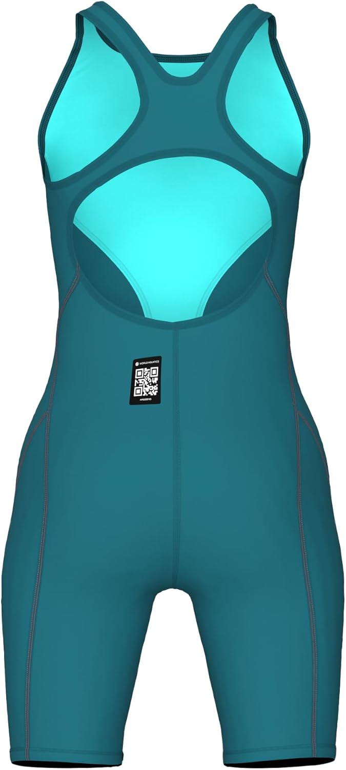 Arena Girls' Junior Powerskin Impulso Racing Swimsuit Open Back Full Body Short Leg Tech Suit