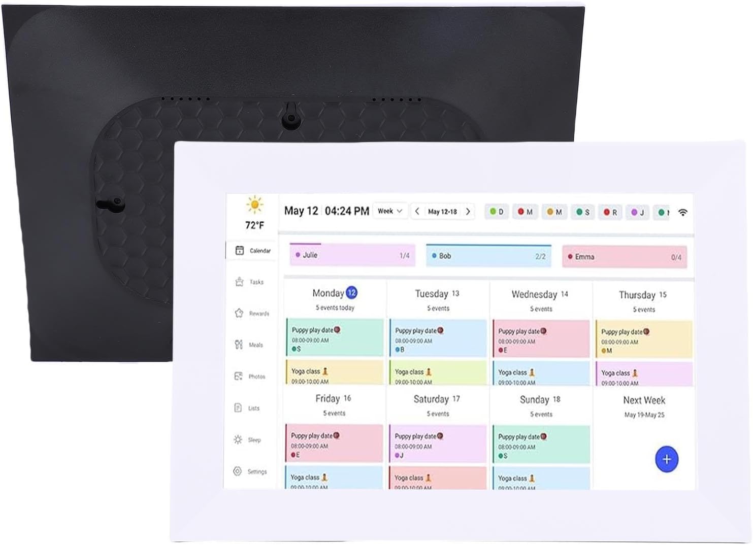 10.1 Inch Smart Digital Calendar, WiFi Electronic Chore Chart Planner with Touchscreen, Family Schedules 1080P HD Display, 32GB Storage for Photos, Wall MountTabletop Stand (US Plug)