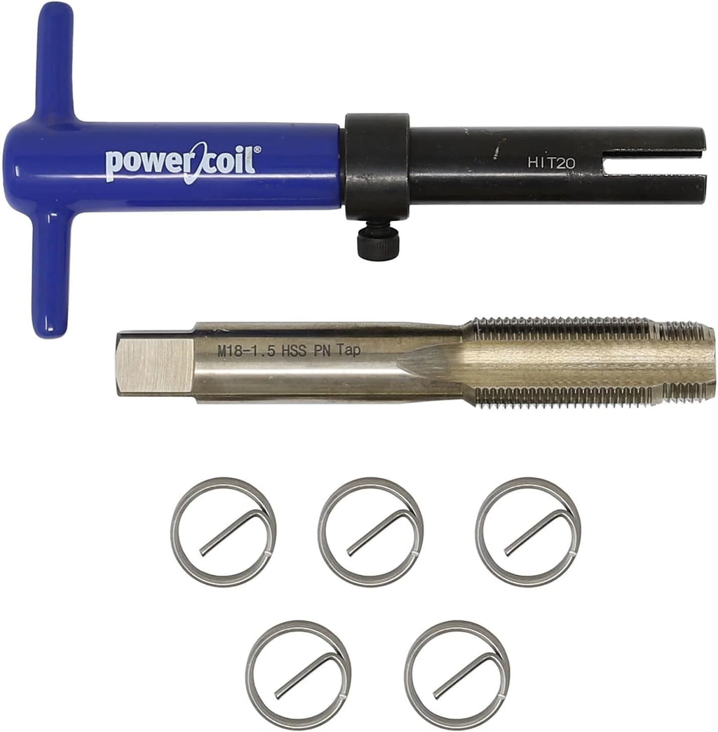 CTA Tools 98181 Spark Plug Thread Repair Kit - M18 x 1.5 -Repairs Threads in Materials Such as Cast Iron, Steel, Aluminum, and Other Metals and Plastics