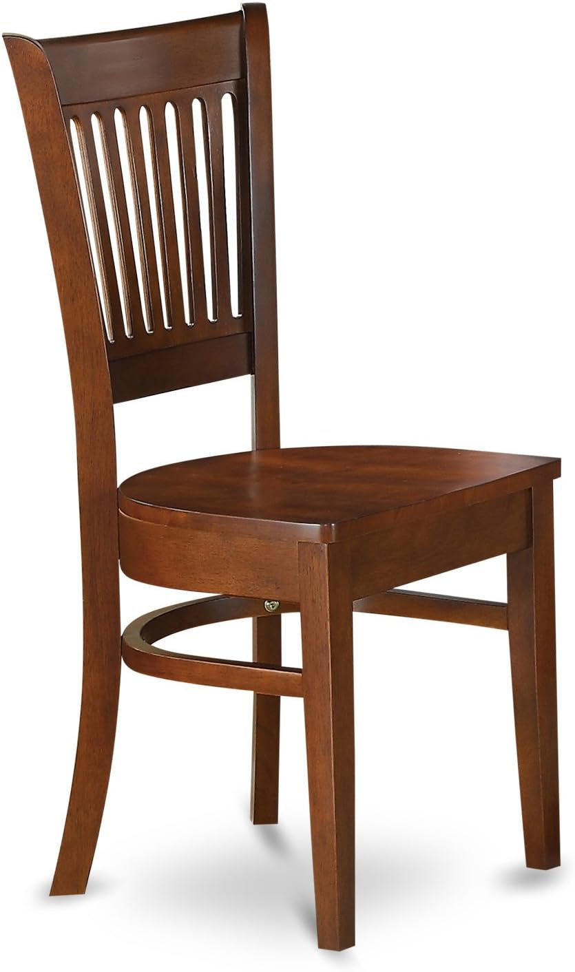 East West Furniture KEVA7-ESP-W 7 Piece Dining Set Consist of an Oval Dining Room Table with Butterfly Leaf and 6 Wood Seat Chairs, 42x60 Inch, Espresso