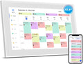 15.6 Inch Digital Wall Calendar Touch Screen Smart Electronic Calendar | Sync Google/iCloud, No Subscription, Chore Chart Reward System, Meal Planner, Digital Photo Frame, Gift for Mom, White