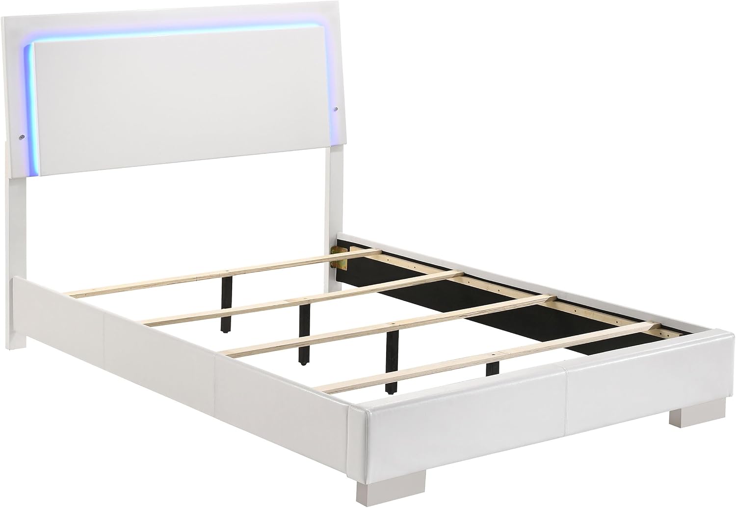 White High Gloss 4-piece Full Bedroom Set