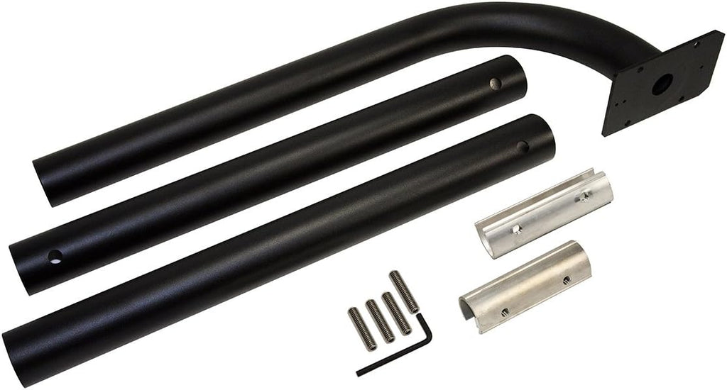 Mighty Mule Keypad and Goose Neck Mounting Post Kit, Weatherproof Post and Driveway Keypad, Backlit for Convenience, Made for Mighty Mule Gate Opener, Black, FM137-PED