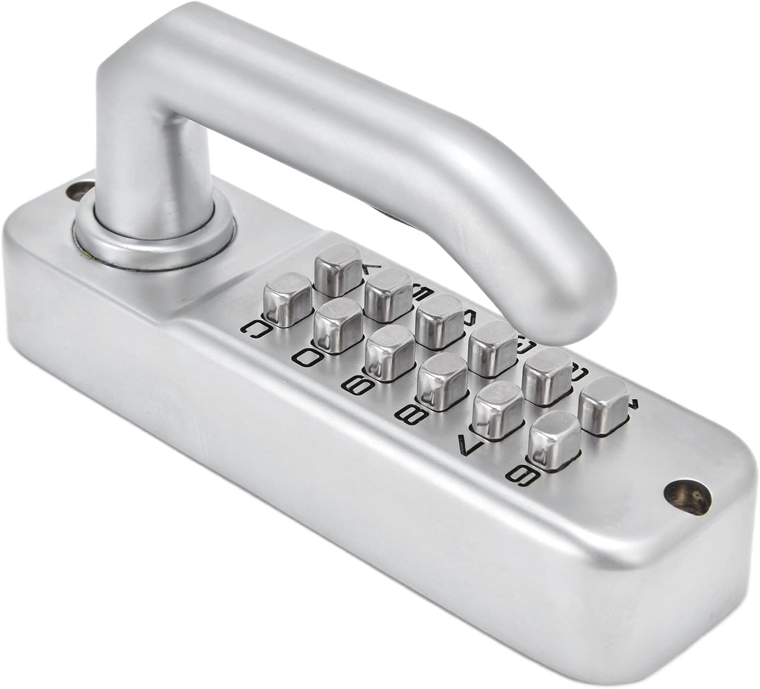 Keyless Entry Door Lock Mechanical Combination Gate Lock Code Lock Keypad Lock Doors Password Security Lock Double Sided Keypads Door Lock with Handle for Outdoor Fences