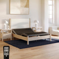 Adjustable Comfort Upholstered Premium Adjustable Base with Upgraded Motors, Massage, Wireless Remote, USB Port-Ergonomic Head and Foot Inclines, Queen