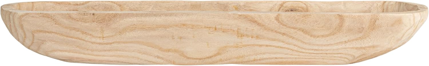 Creative Co-Op Paulownia Wood Oval Bowl | Brown | 22.75' L x 6' W x 3.25' H | (Pack of 4)
