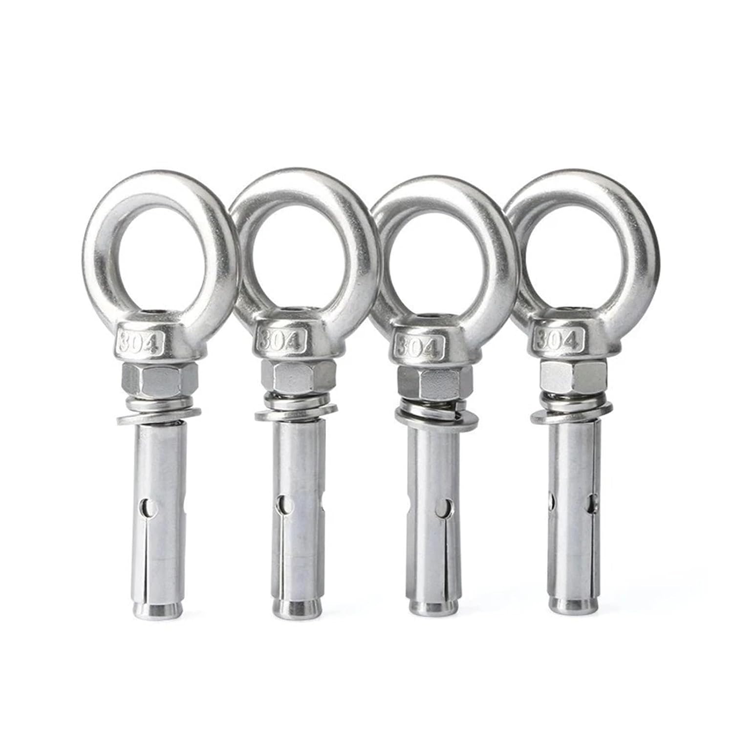 Anchor Bolts,Expansion Bolt, Sleeve Anchor Concrete Expansion Eye Bolt 304 Stainless Steel Installation Artifact Hook Long Universal Ring Screws(M14x100mm 1pc)