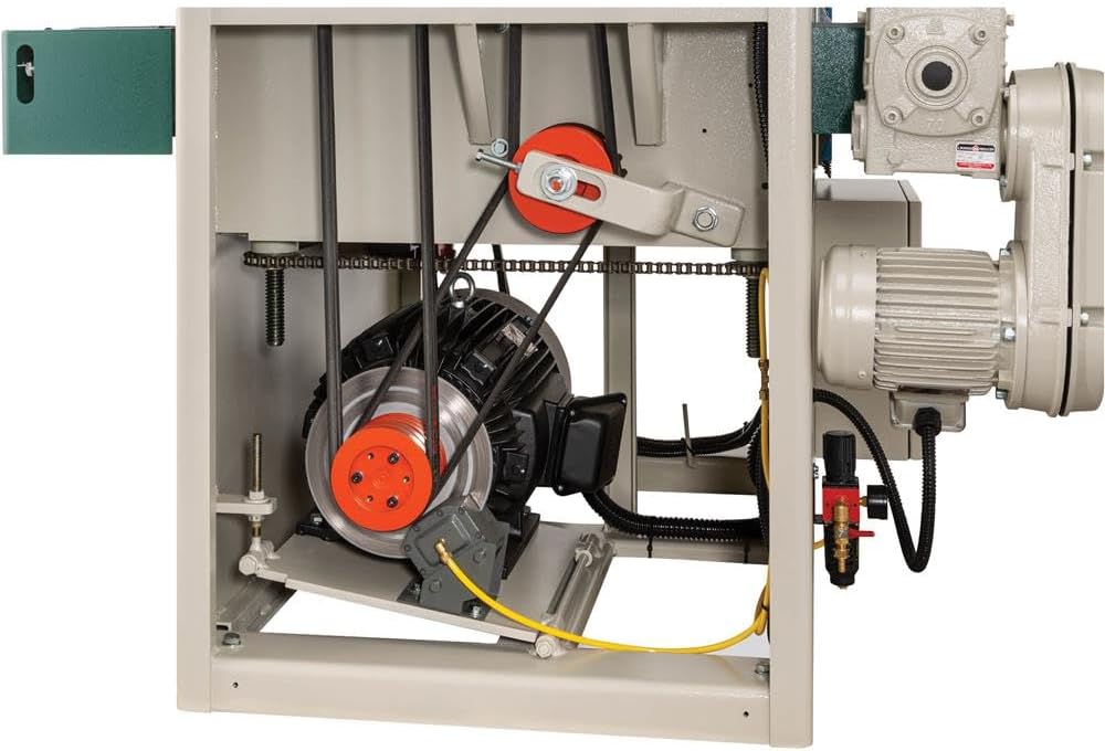 Grizzly Industrial H2934-37' 20 HP 3-Phase Double-Head Wide-Belt Sander