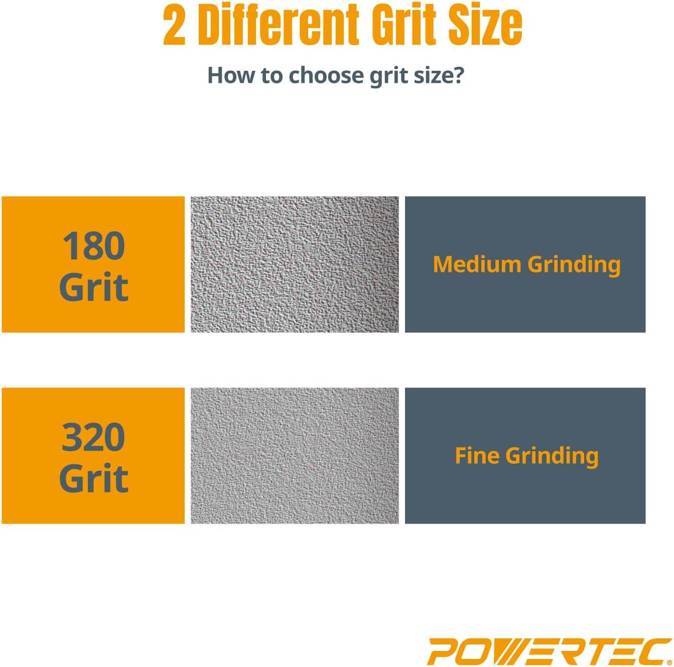 POWERTEC CBN Grinding Wheel 8 Inch 320 Grit, Bench Grinder Wheel for Sharpening HSS Tools, Lathe Tools & Chisel Set, 8' x 1' Wide, 5/8' Arbor Bench Grinder Wheels for Bench Grinder, 1 PK (15701)