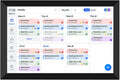 banapoy 10.1in Smart Digital Calendar and Chore Chart, HD Interactive Touchscreen Display Smart Family Planner, Digital Picture Frames, for Family Schedules
