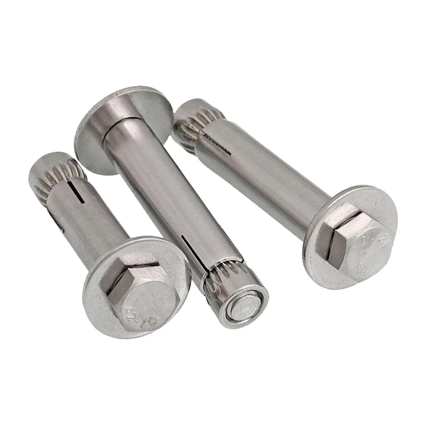 Expansion Bolts, M6 - M12 Concrete Anchors Bolts Expansion Hook Bolt 304 Stainless Steel Screws Half-Tooth
