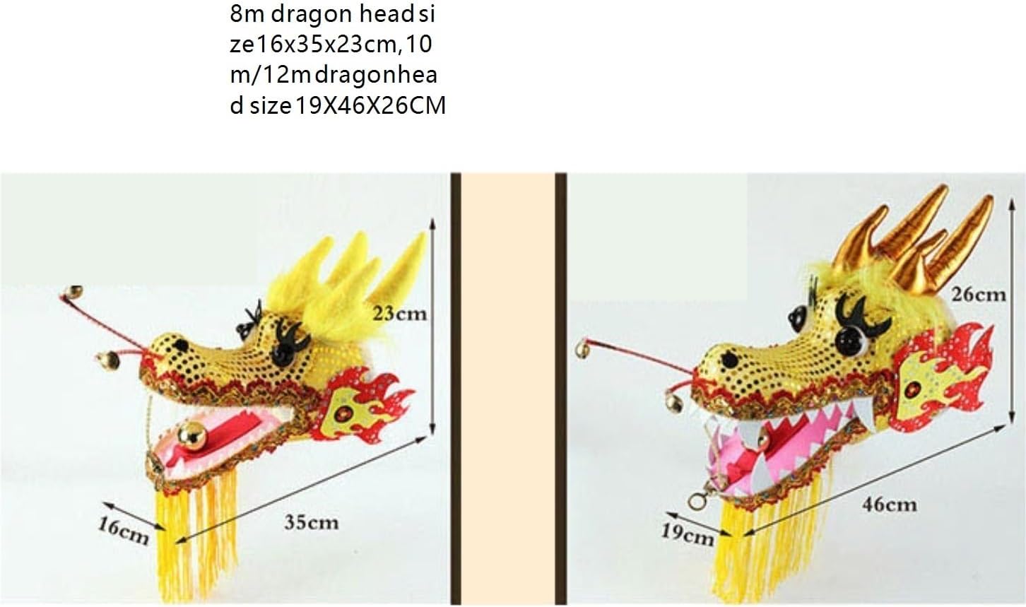 Chinese New Year Decorations Dragon Dance Ribbon Streamer with Travel Bag Washable Chinese Flinging Ribbon Exercise Dance Dragon Spring Festival Party Supplies(E,12M)