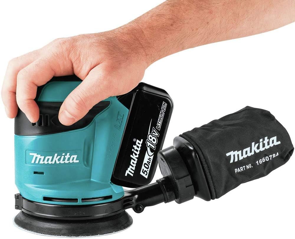 Makita XOB01T 18V LXT® Lithium-Ion Cordless 5' Random Orbit Sander Kit (5.0Ah)