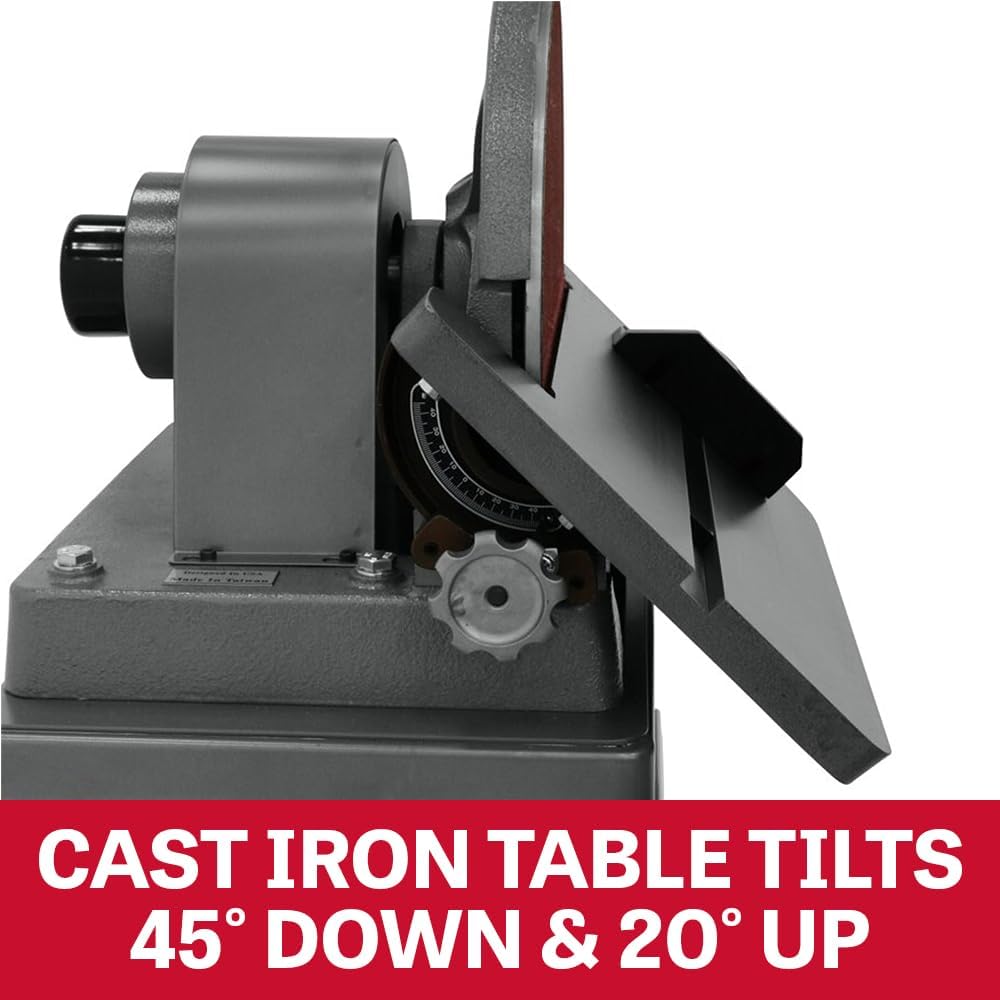 JET 12-Inch Disc Finishing Machine, 1960 RPM, 1.5 HP, 115/230V 1Ph (J-4400A)