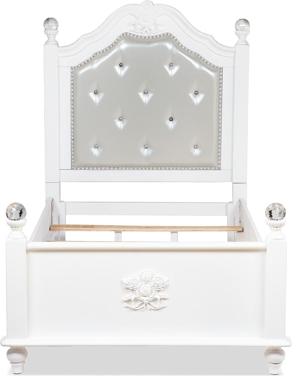Furniture of America Mondu 3-Piece White Wood Bedroom Set - Full + 2 Nightstands