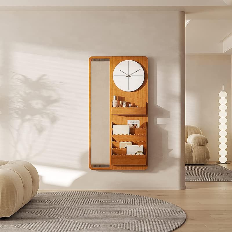 moisture Dressing Tables Wall-Mounted Sliding Dressing Mirror and Dressing Table Integrated, Bedroom Full-Length Mirror with Storage Bracket Vanity for Dressing (Color : A, Size : 120CM)