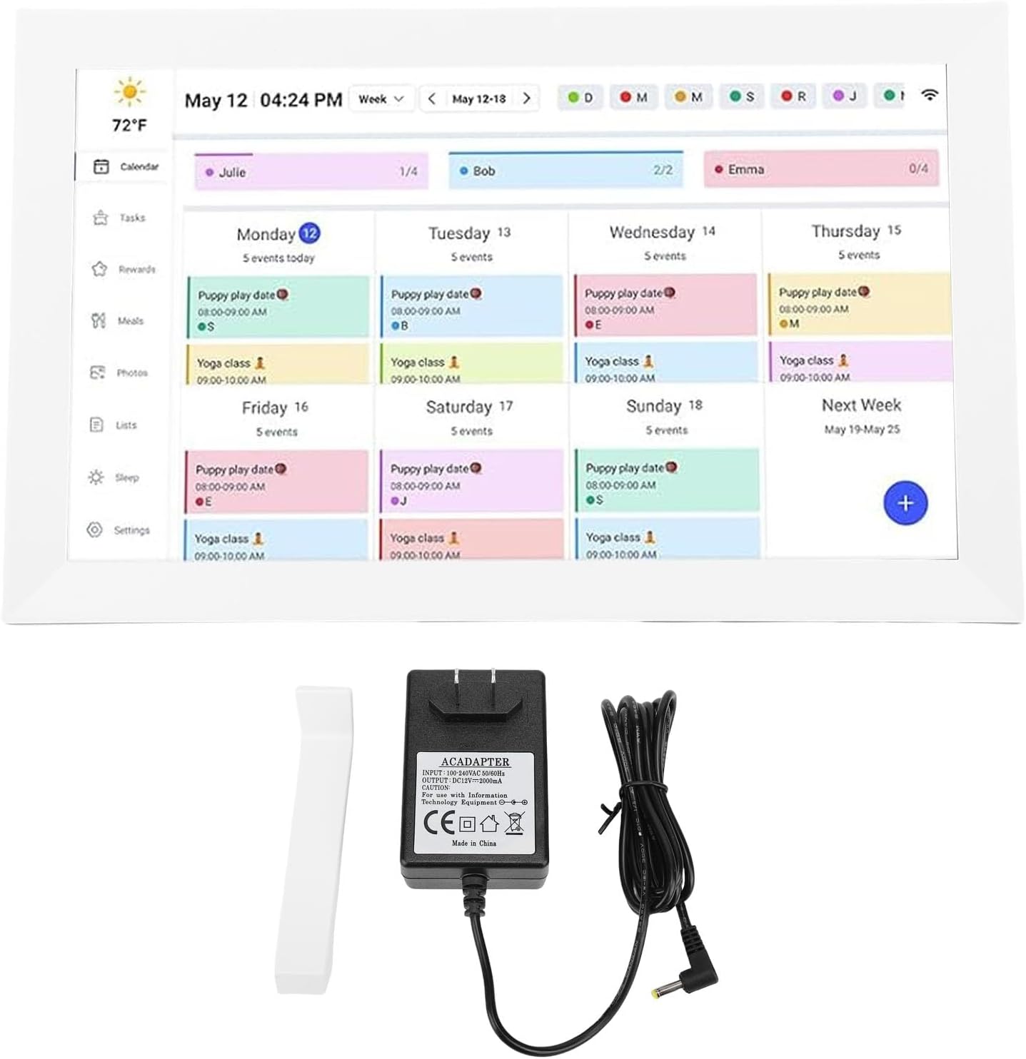 Digital Calendar, Smart Touchscreen Interactive Display Wall Planner with 32GB Storage 15.6in for Family Organization Home Office School Chore Management 2026